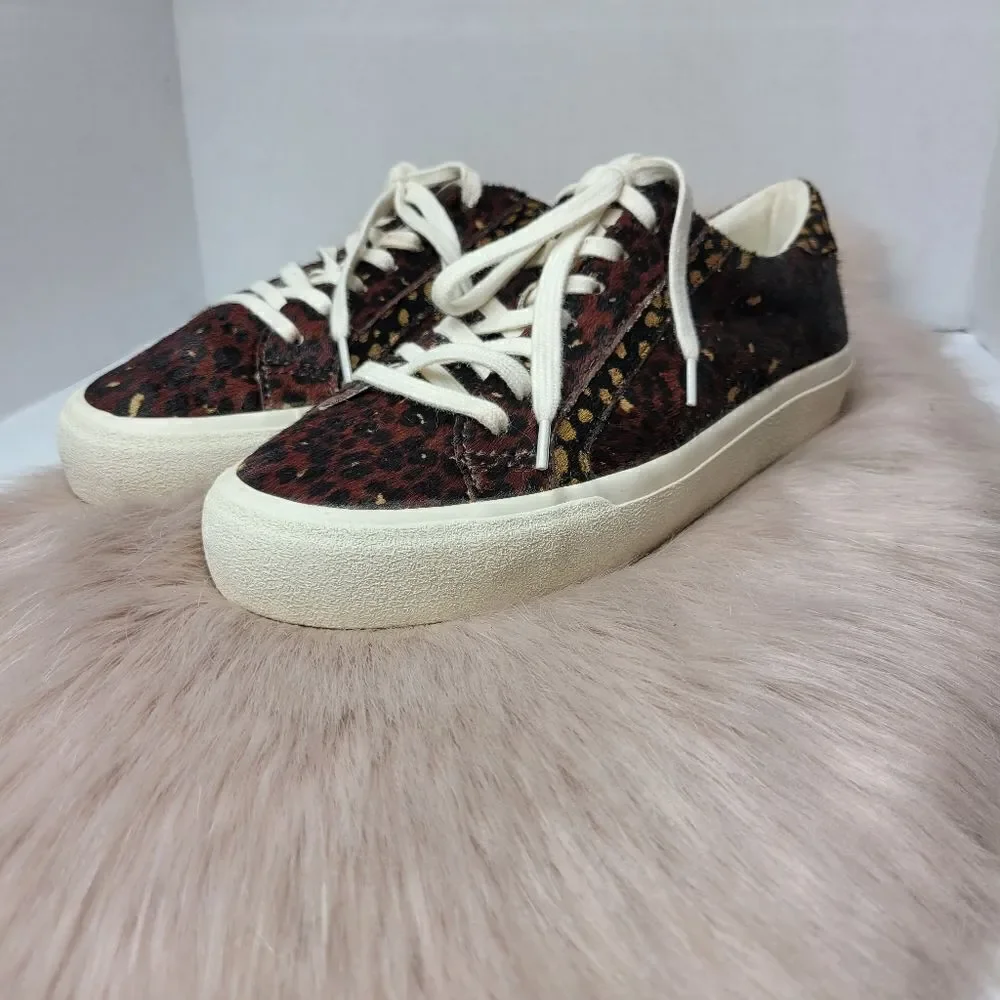 Madewell Sidewalk Lowtop Sneakers Leopard Print Sneaker Size 8.5